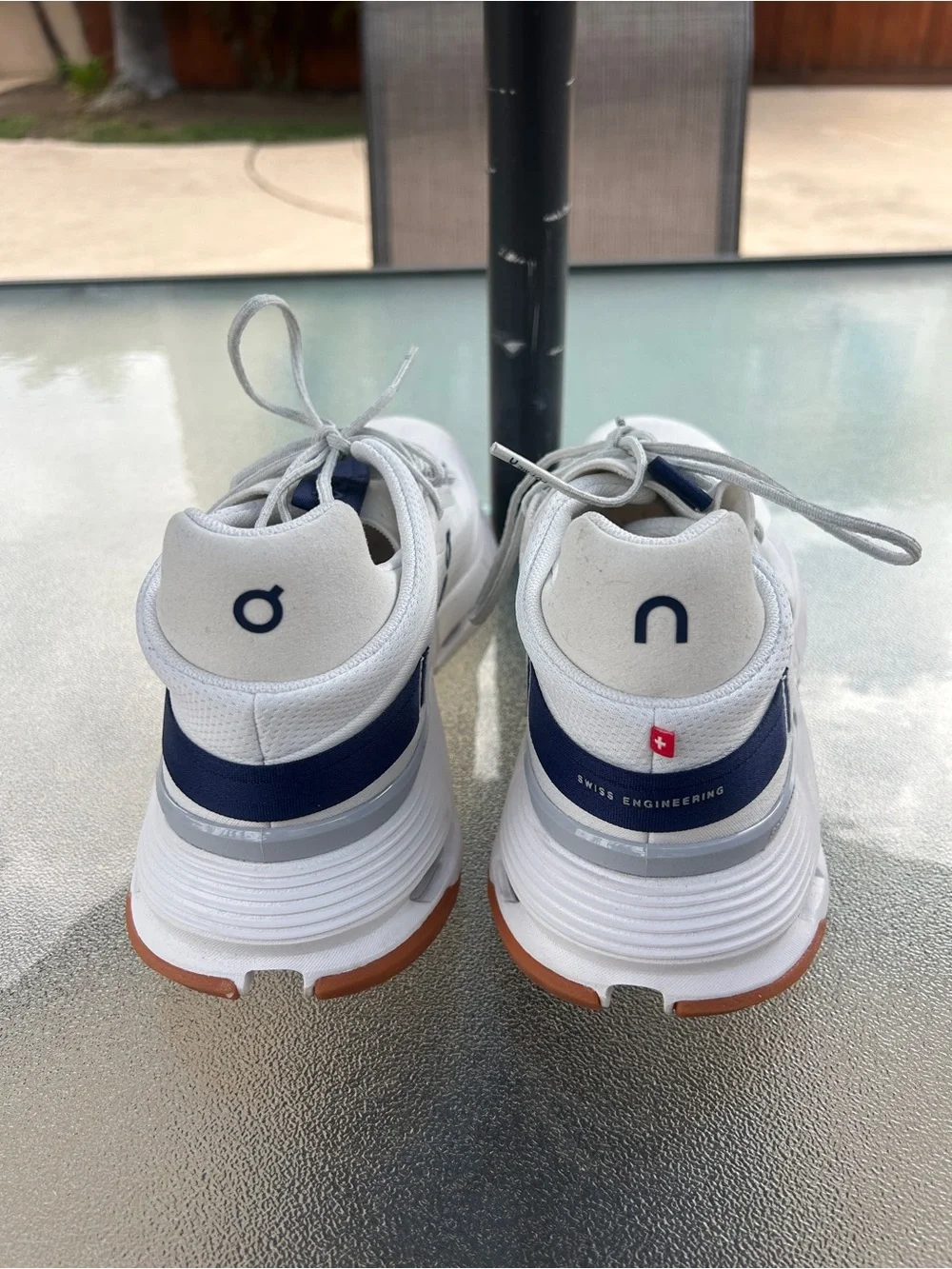 On Cloudnova 2 White Zodiac Navy Good Used Condition Athleisure Athletic